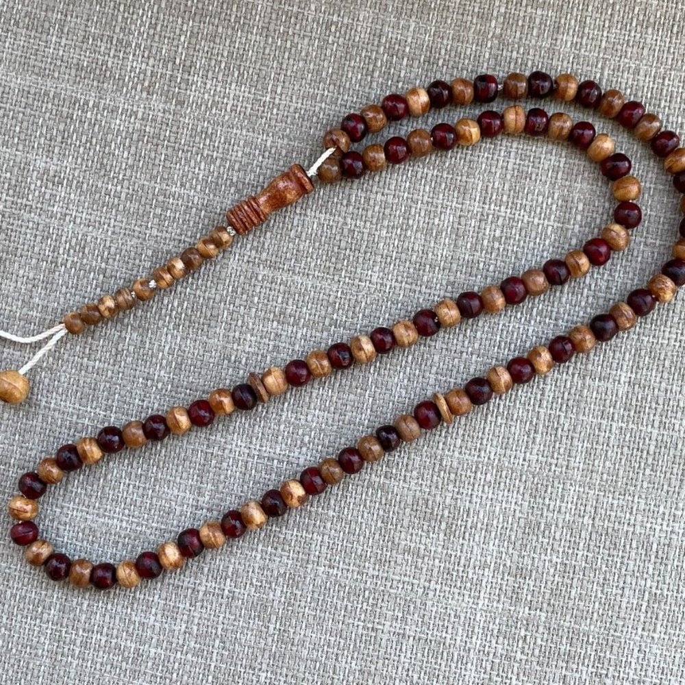 Handmade Tasbeeh Real Wood Beads Prayer Beads Religious Beads Islamic Tasbeh